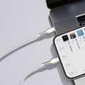 Miniatyrbillede 9 af 11: Baseus Type-C - Lightning Cafule Series Metal data cable PD 20W 2m White (CATLJK-B02)