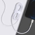 Miniatyrbillede 10 af 11: Baseus Type-C - Lightning Cafule Series Metal data cable PD 20W 2m White (CATLJK-B02)
