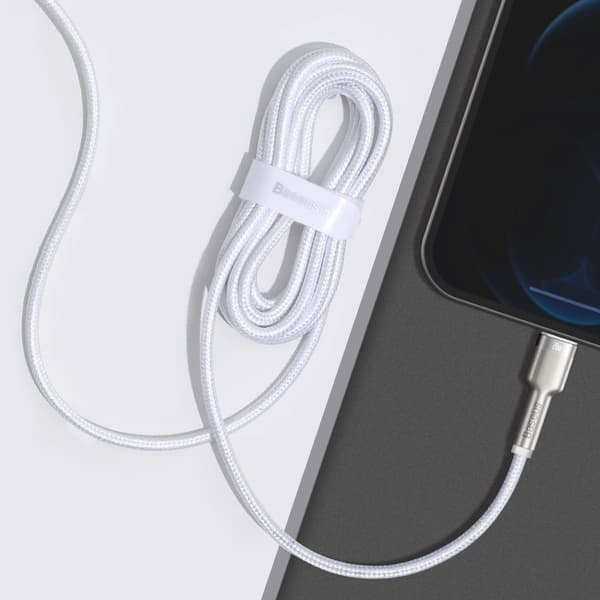 Baseus Type-C - Lightning Cafule Series Metal data cable PD 20W 2m White (CATLJK-B02)