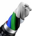 Miniatyrbillede 5 af 11: Baseus Type-C - Lightning Cafule Series Metal data cable PD 20W 2m Black (CATLJK-B01)