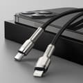 Miniatyrbillede 11 af 11: Baseus Type-C - Lightning Cafule Series Metal data cable PD 20W 2m Black (CATLJK-B01)