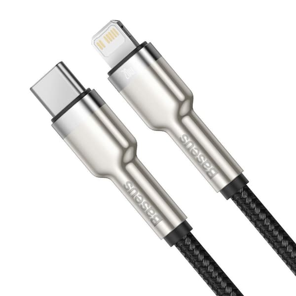Baseus Type-C - Lightning Cafule Series Metal data cable PD 20W 2m Black (CATLJK-B01)