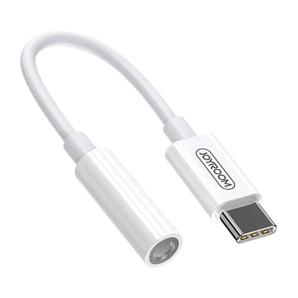 Joyroom Converter Type-C to 3.5mm Mini Jack Cable for Smartphones, White (SH-C1)