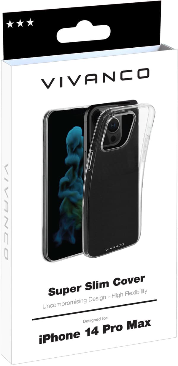 Vivanco case Super Slim Cover Apple iPhone 14 Pro Max, transparent (63504)