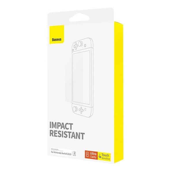 Baseus Crystal Tempered Glass for Nintendo Switch 2019 with Mounting Kit, Transparent (P6001205K201-00)