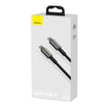 Miniatyrbild 2 av 8: Baseus Type-C - Type-C cable Tungsten Gold Fast charging and data 100W (20V/5A) 1m Black (CATWJ-01)