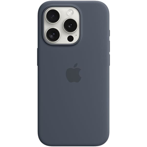Etui silikonowe z MagSafe do iPhonea 15 Pro - sztormowy błękit
