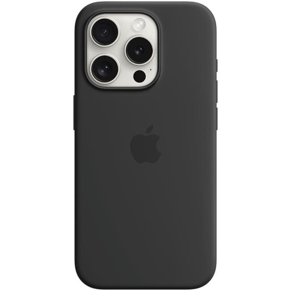 Etui silikonowe z MagSafe do iPhonea 15 Pro - czarne