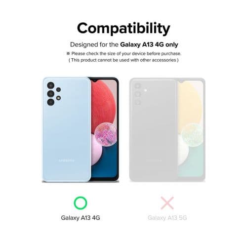 Ringke Galaxy A13 4G Camera Protector Full Cover Glass package (3 pcs) Black