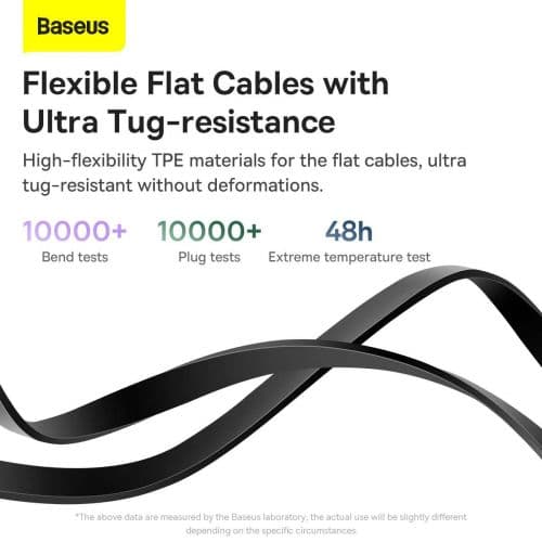 CABLU alimentare si date Baseus, Fast Charging Data Cable pt. smartphone, USB la USB-C / Lightning / Micro, 66W/2A, 480Mbps, negru "CAMJ010101" (inclu