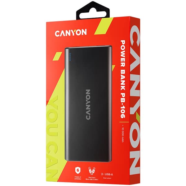 CANYON power bank PB-106 10000 mAh Black