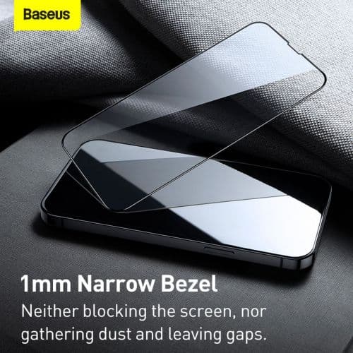 Baseus iPhone 13 mini 0.4 mm CW-HY Full-screen, Full-glass, Corning Tempered Glass (2pcs/pack+Pasting Artifact) Black (SGQP040001)