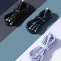 Miniatyrbild 9 av 11: 3in1 USB cable Baseus Flash Series 2, USB-C + micro USB + Lightning, 100W, 1.5m (black)
