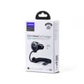 Miniatyrbillede 9 af 9: Joyroom Car Charger 3-in-1, C+U with Type-C Coiled Cable 1.5m, 55W, Black (JR-CL07)