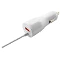 Miniatyrbillede 3 af 4: CANYON car charger C-033 2.4A/USB-A built-in Lightning White