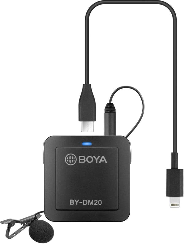 Boya Kit lavaliera dubla, 2x 1,90m, USB-C + Jack 3.5 pentru PC, iOS si Android "BY-DM20" (timbru verde 0.18 lei)