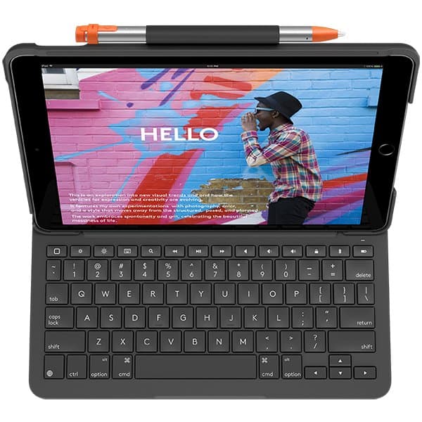 LOGITECH Slim Folio for iPad (7th, 8th, & 9th gen) - BT - GRAPHITE - UK