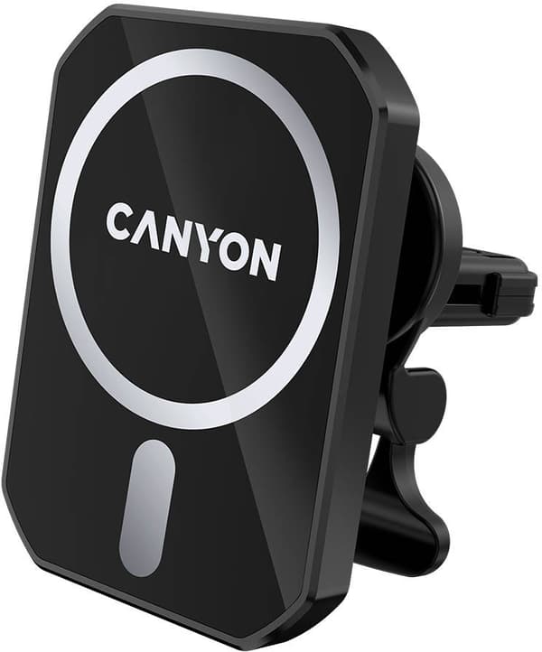 CANYON car charger CM-15 15W Wireless Magnetic for iPhone 12/13 Black Sort