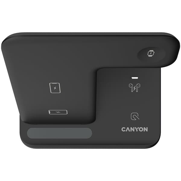 CANYON wireless charger WS-302 15W 3in1 Black