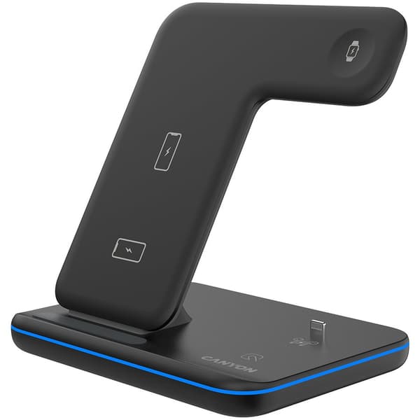 CANYON wireless charger WS-302 15W 3in1 Black
