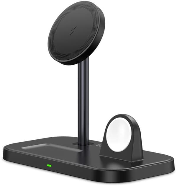 Tech-Protect wireless charger QI15W A22 3in1 Magnetic MagSafe, black