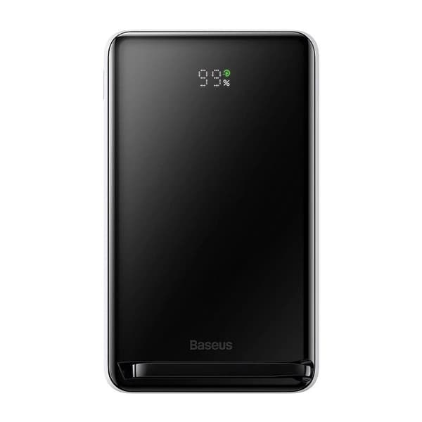 Baseus Power Bank Magnetic Wireless charging (With Xiaobai Type-C to Type-C 60W(20V/3A) 0.5m) MagSafe 15W / PD 20W, 10000 mAh, White (PPCX000202)