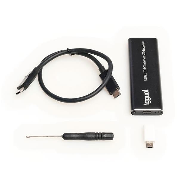Iggual Externt Fodral Usb-c Ssd Igg317020 Silver