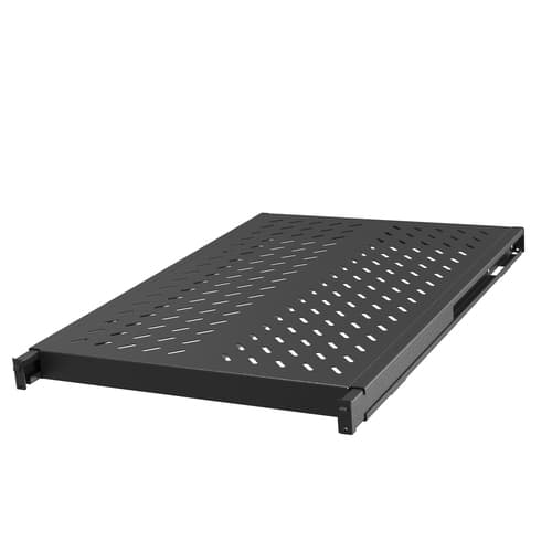 1U DEPTHADJUSTABLEFIXEDSHELF 25/250LBS BLACK (QTY 1)