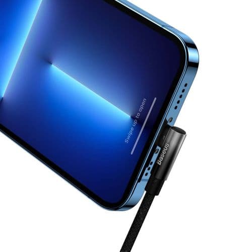 Baseus Type-C - Lightning MVP 2 Elbow-shaped Fast Charging Data Cable 20W 1m Black (CAVP000201)