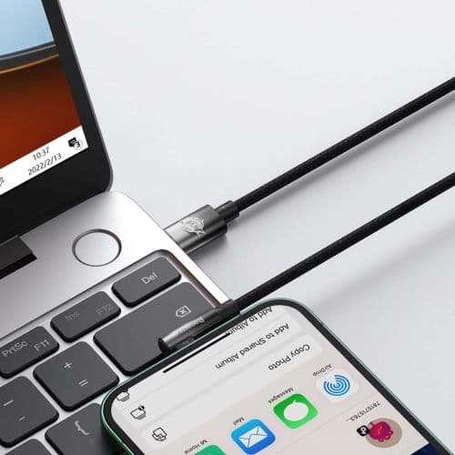 Baseus Type-C - Lightning MVP 2 Elbow-shaped Fast Charging Data Cable 20W 1m Black (CAVP000201)
