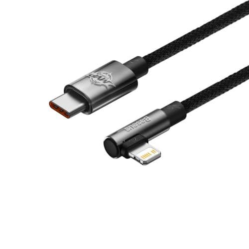 Baseus Type-C - Lightning MVP 2 Elbow-shaped Fast Charging Data Cable 20W 1m Black (CAVP000201)