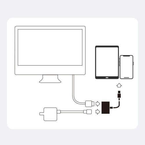 Joyroom Converter Lightning (male) to Digital HDMI (female) + Lightning (female), FullHD 1080p, 60Hz, White (S-H141)