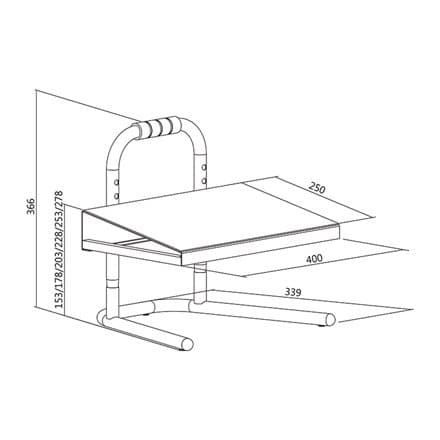 Logilink | Free-standing adjustable footrest | EO0007