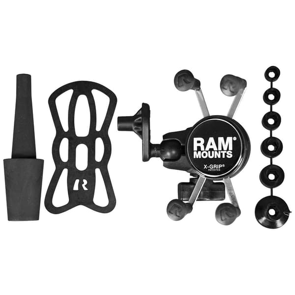 Ram Mounts Spindelmonteret Kort Arm & X-grip Søvfarvet Sort