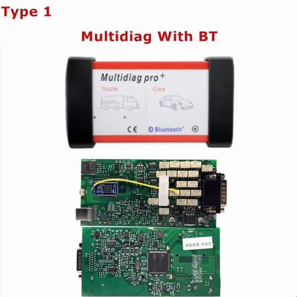 OBD2-diagnostiikkaliitäntä, Bluetooth-yhteys, moniautoyhteensopivuus, TYPE2 w0w BT, B+ laadukas yksikerroksinen piirilevy