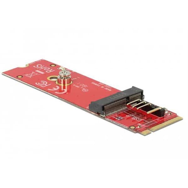 Delock Harddisk Adapter M.2 Key E Slot Transparent