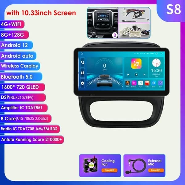 Bil Multimedia Afspiller, GPS Navigation, Carplay Integration, 9INCH S3 A