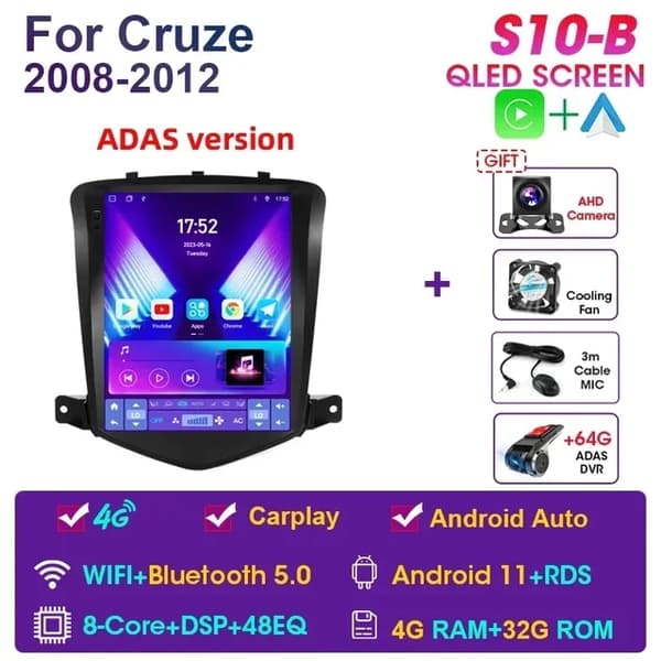 Android Bil Stereo, Multimedie Video Afspiller, GPS Navigation, S10-B-ADAS