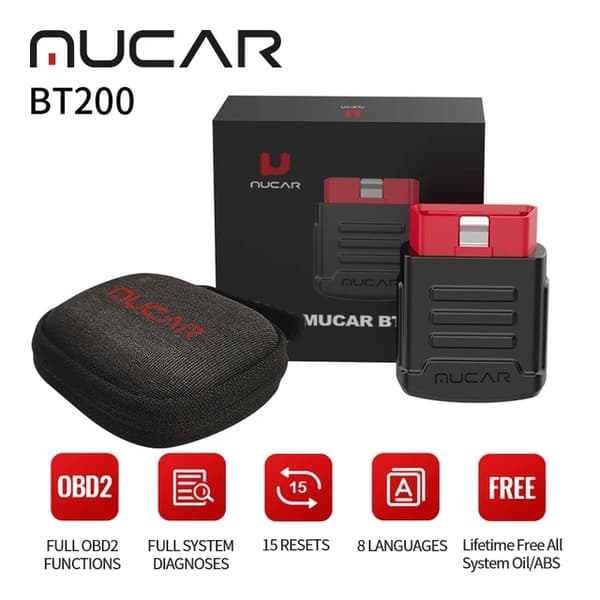 Obd2 Diagnostiske Værktøjer, Bluetooth Forbindelse, Diagnose af Alle Systemer, MUCAR BT200