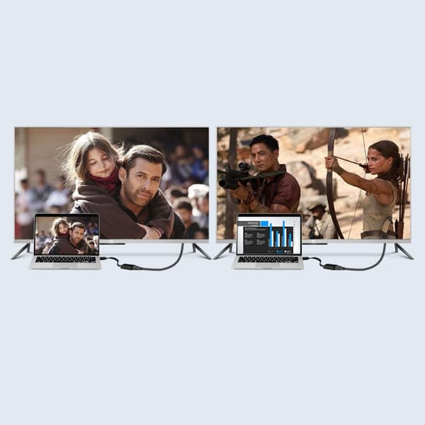 HDMI - VGA sovitin + USB - micro USB kaapeli 1m musta