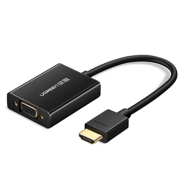 HDMI - VGA adapter + USB - mikro USB kabel 1m sort
