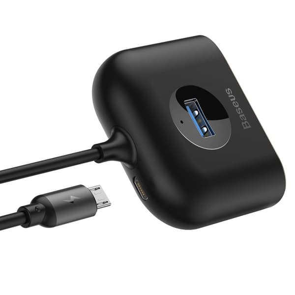 Adapter HUB 4in1 USB Adapter USB3.0 TILL USB3.0*1+USB2.0*3 1m Svart