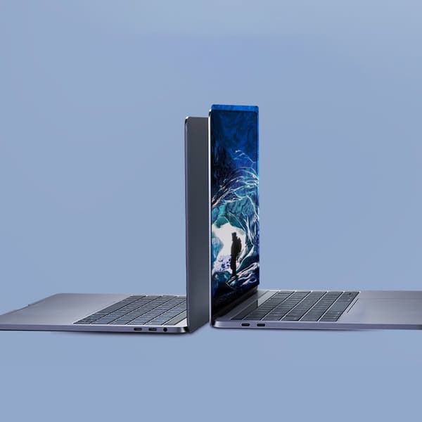 Multifunktionel HUB-port til MacBook Pro / Air 2x USB-C til USB-C HDMI 3x USB 3.0 - grå
