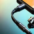 Miniatyrbillede 6 af 6: USB-C til 3,5 mm Mini Jack 10 cm hovedtelefonadapter - sort