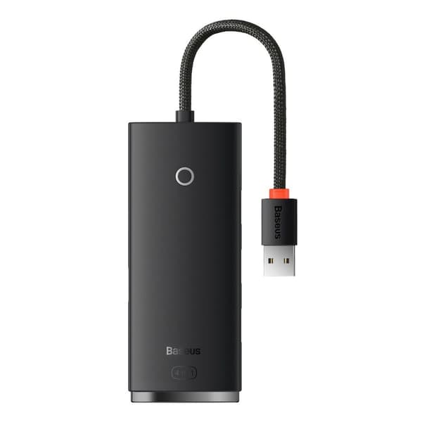 4-Port Lite Series HUB Splitter USB-A till 4x USB-A 3.0-kabel 25cm - svart