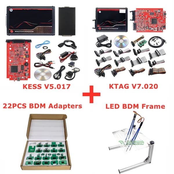 ECU Flash Værktøj, Online Omprogrammerings Kit, LED BDM Ramme, KESS KTAG BDM FRAME