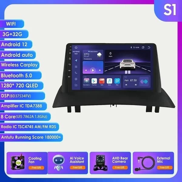 Autosoitin, DSP AI -teknologia, Carplay-yhteensopivuus, S3
