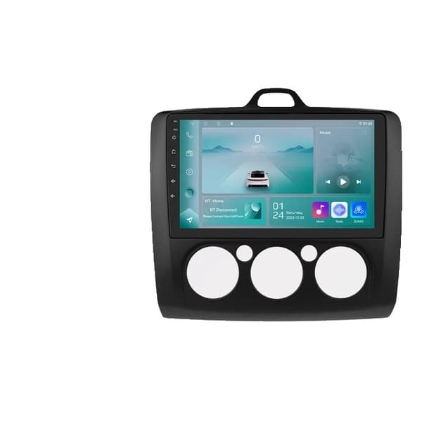 Carplay bil Android Radio, Apple Carplay-stöd, GPS-navigation, P1 Svart