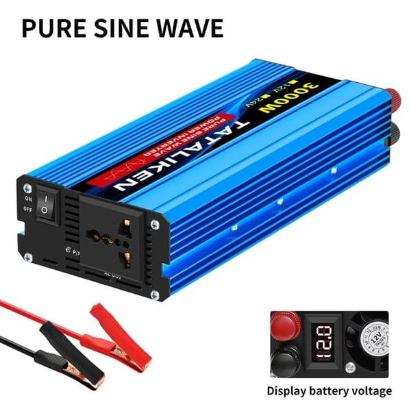 Virtalähteensuunnanmuuttaja, puhdas siniaalto, yleispistoke, 12V7000W 220V