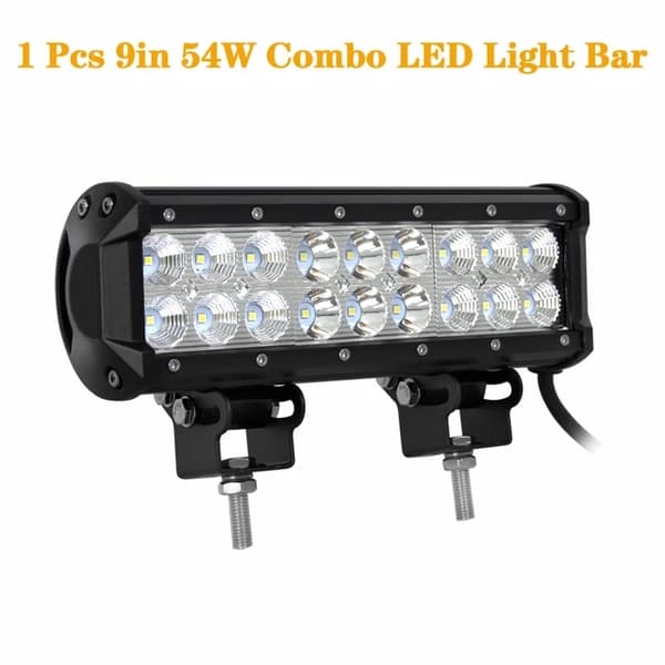 LED lysbjælke, Offroad SUV ATV, Forskellige Størrelser, 1x144w med ledningskit